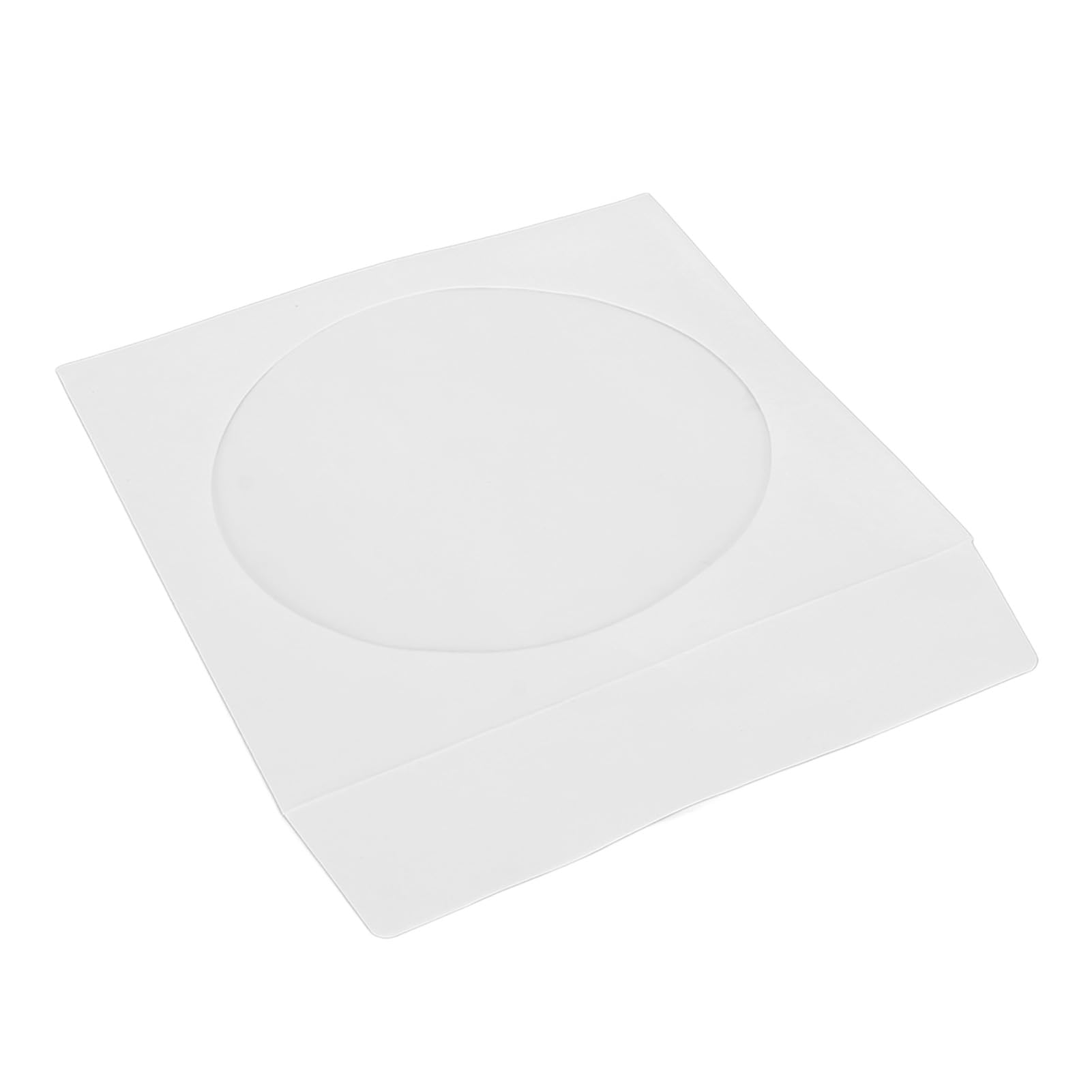 100Pcs Clear CD Sleeves with Window - Reusable 12cm Disc Envelopes for Storage & Organization | Perfect for Music Collections, Office Files & Media Archives