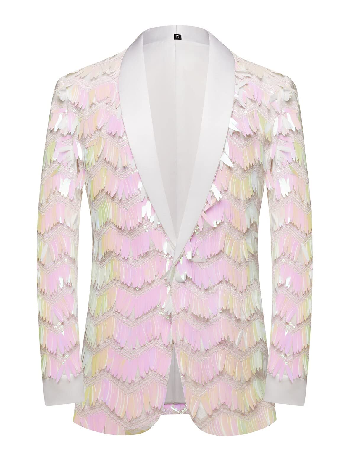 Stylish Men's Tassel Sequin Slim Fit Blazer Jacket for Wedding, Prom, Dinner Party | Formal Occasions & Special Events