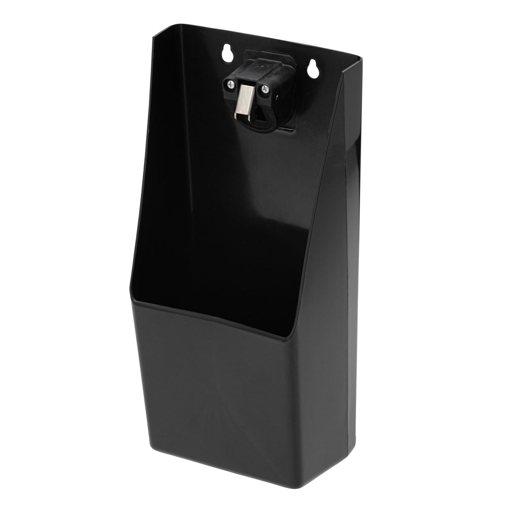 Premium Black Rectangle Bar Lux Bottle Cap Catcher with Built-in Opener - 8.25