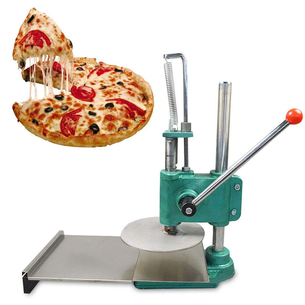 9.5 Inch Stainless Steel Pizza Dough Press - Manual Pastry Dough Sheeter Machine for Homemade Pizza, Flatbread & Pasta | Perfect for Home Kitchens & Pizzerias