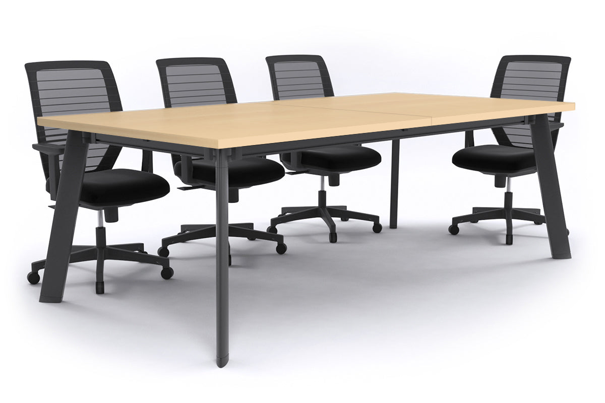 Adjustable Switch Meeting Room Table 2400L x 1200W - Modern Conference Table for Office Meetings & Collaborative Workspaces