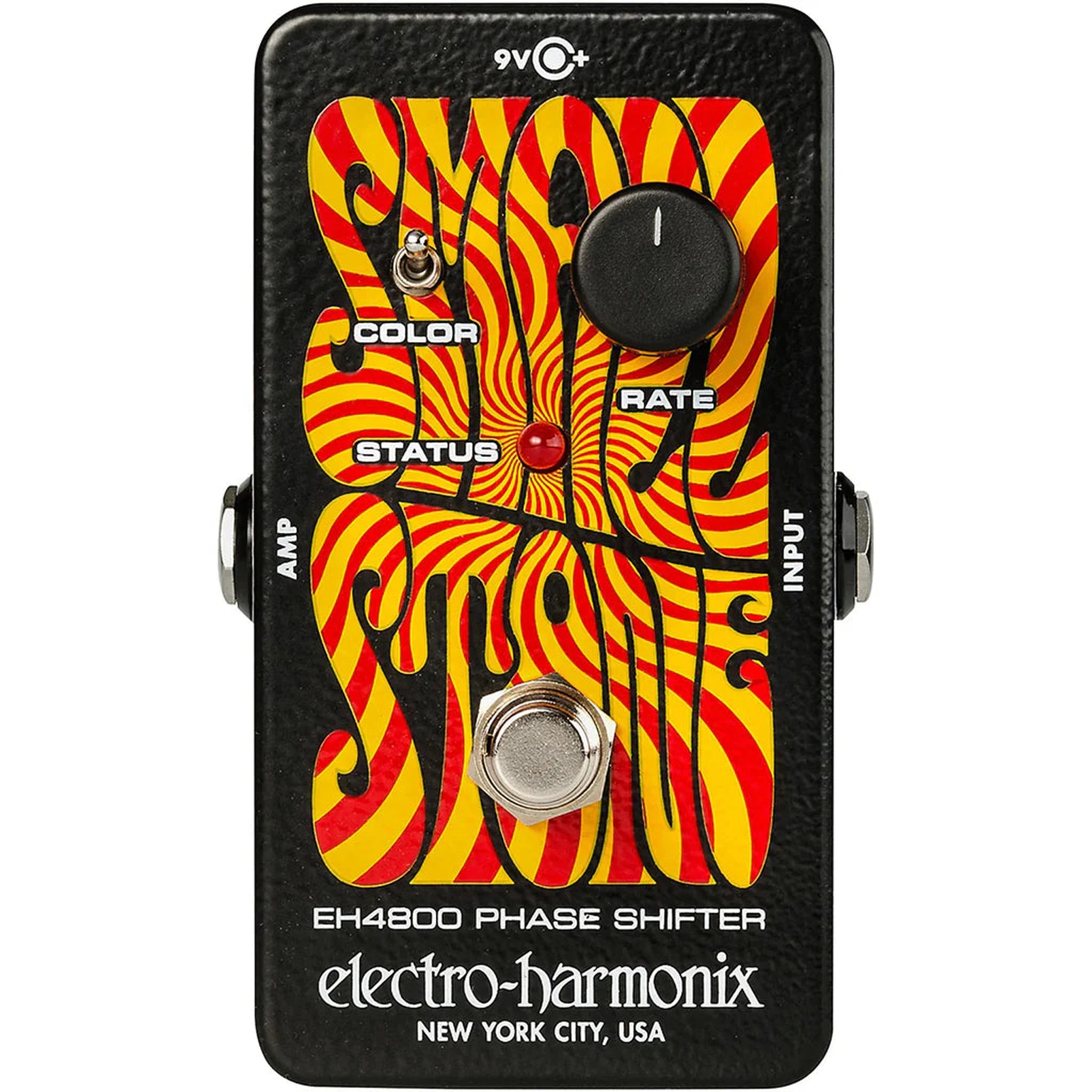 Electro Harmonix Small Stone Phase Shifter Guitar Effects Pedal - Vintage Analog Sound for Electric Guitar & Bass - Perfect for Studio Recording & Live Performances