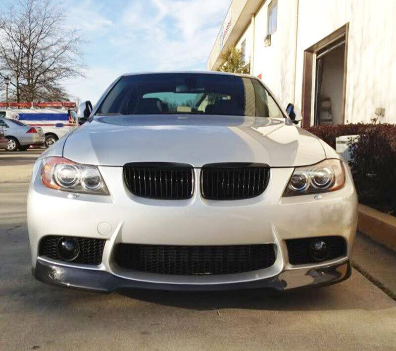 2008-2013 BMW E92 E90 E93 M3 Series V Style Front Bumper Lip Spoiler - 2Dr & 4Dr Sedan Coupe - Aggressive Styling & Enhanced Aerodynamics for Street Racing & Car Shows