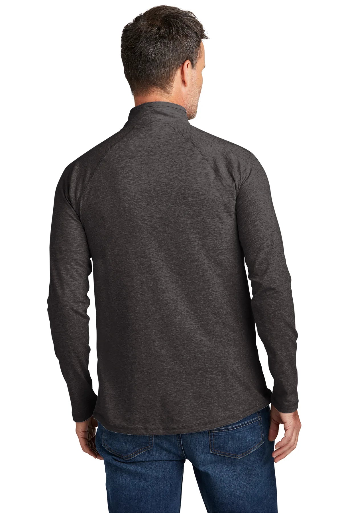 Carhartt Force Lightweight Customized Quarter Zip Sweatshirt for Men - Carbon Heather | Moisture Wicking & Breathable for Work & Outdoor Activities