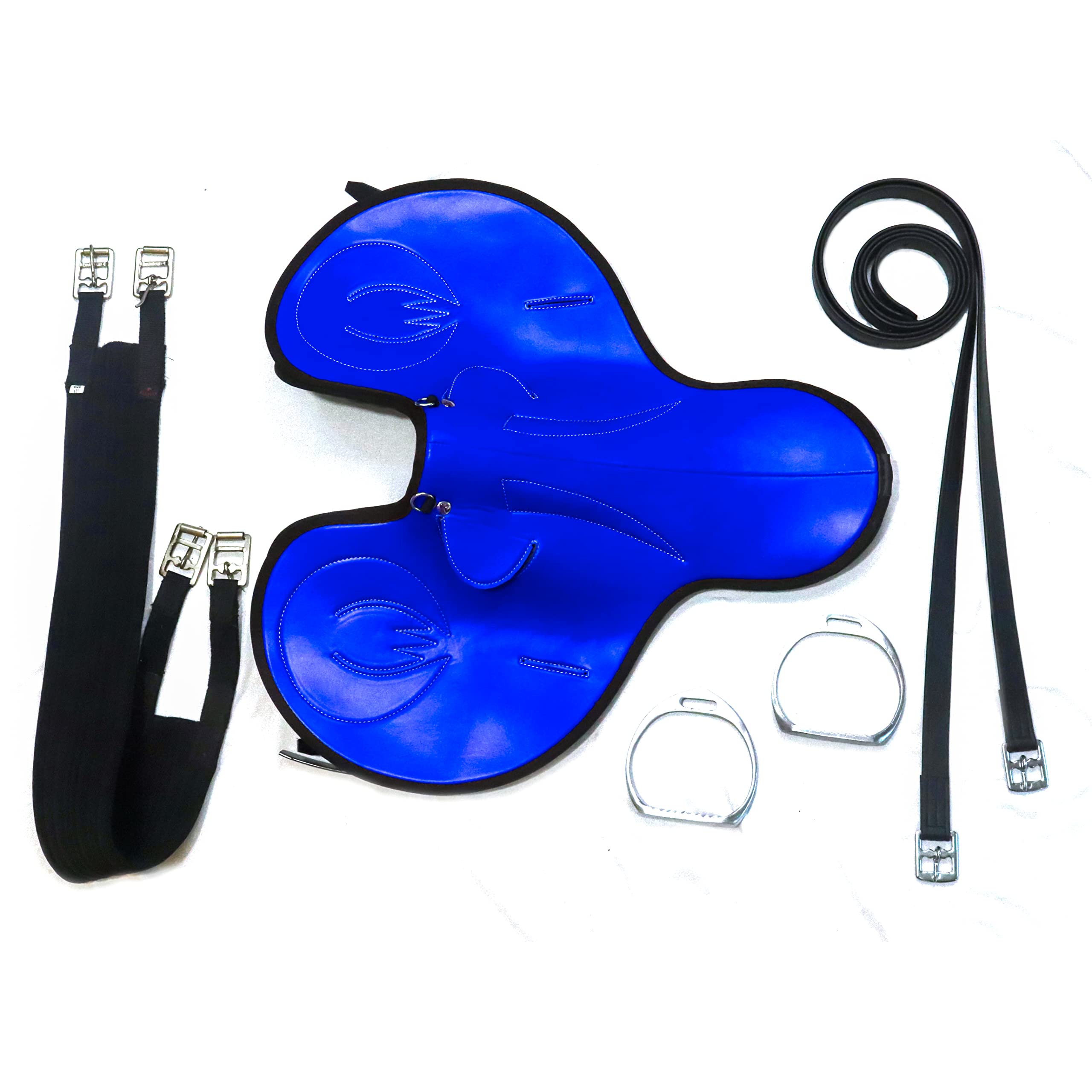 Premium Handmade Synthetic Exercise Horse Saddle - Lightweight & Comfortable Racing Saddle for Training - Size 14