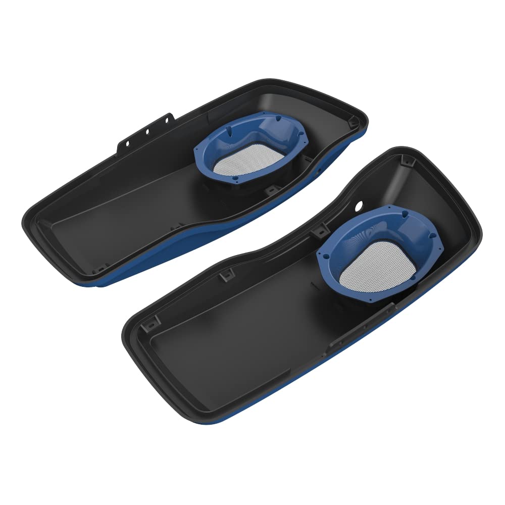 Premium 6X9 Saddlebag Speaker Lids for 2014+ Harley Davidson Touring Bikes - Color Matched Replacement Covers - Perfect for Road Trips & Audio Upgrades