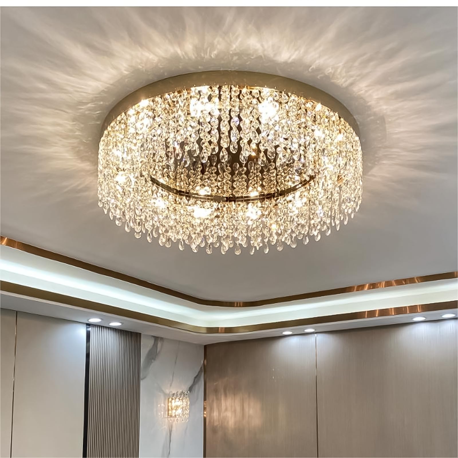 Modern Crystal Ceiling Light Chandelier - 31.5
