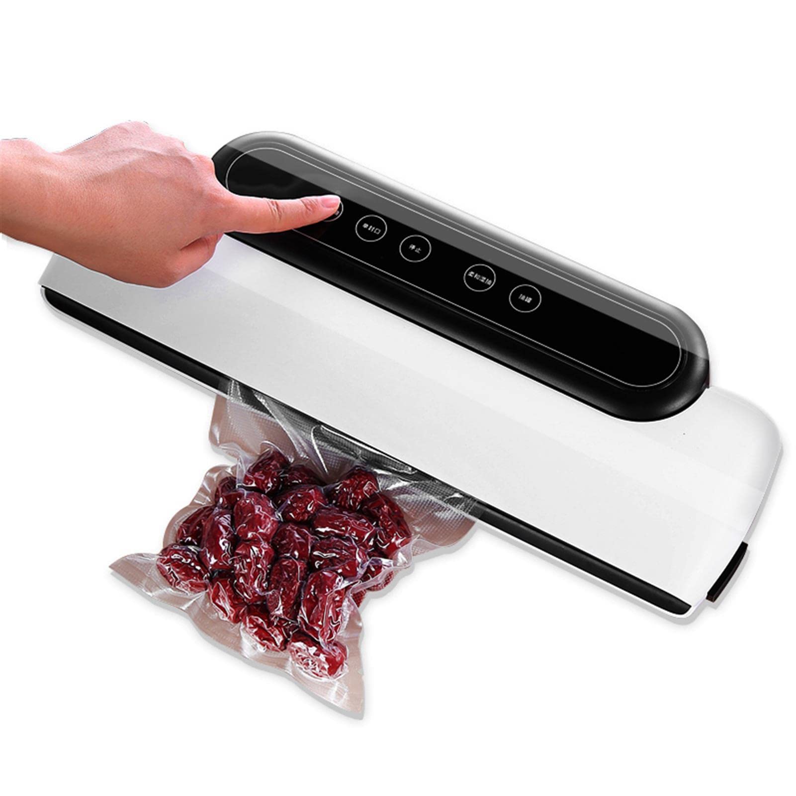 FXNFXLA Automatic Vacuum Sealer Machine for Food Preservation - Household Vacuum Packaging System with 10 Bags Included | Perfect for Meal Prep, Sous Vide, Freezing Meat & Extending Shelf Life