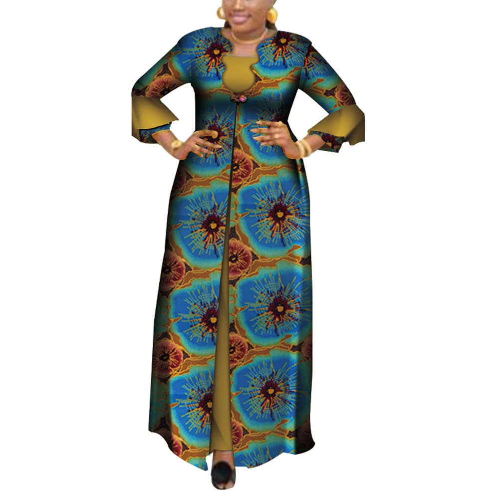 African Dashiki Dresses for Women - Elegant Party Wear Plus Size Traditional Clothing for Weddings, Festivals & Cultural Events
