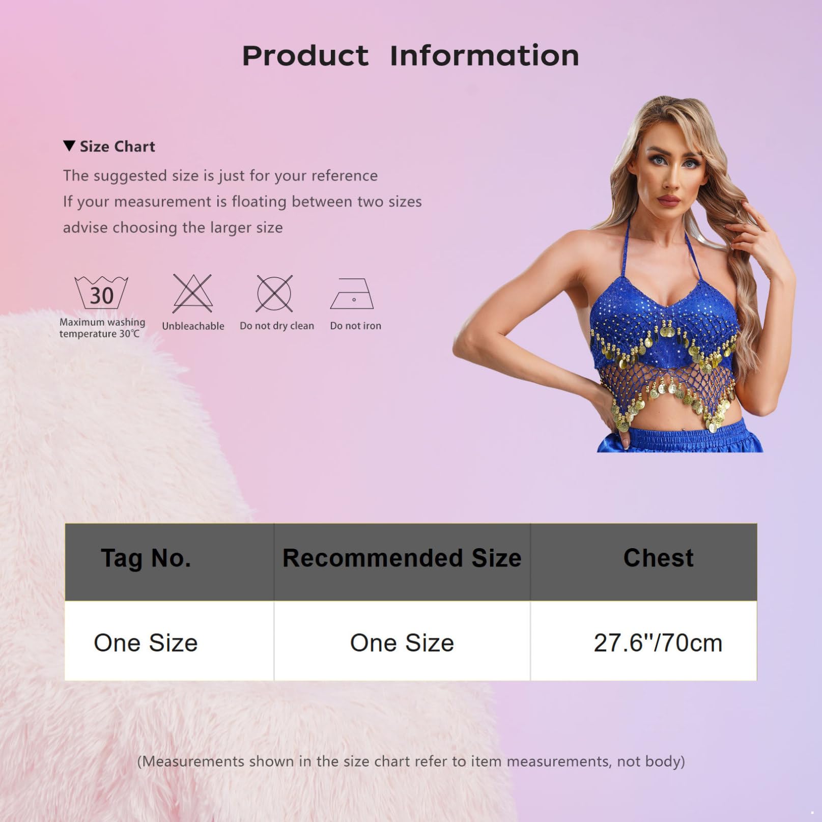 iiniim Women's Glitter Sequins Belly Dance Bra Top - Halter Beaded Tassel Crop Top for Belly Dancing, Performances & Costume Parties | Perfect for Dance Shows, Halloween & Festive Events