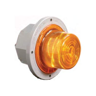 Betts 560280 12-Inch LED Amber Deep DC RS Light with Plug - Pack of 1 - Perfect for Emergency Vehicles, Construction Sites, and Safety Warning Applications