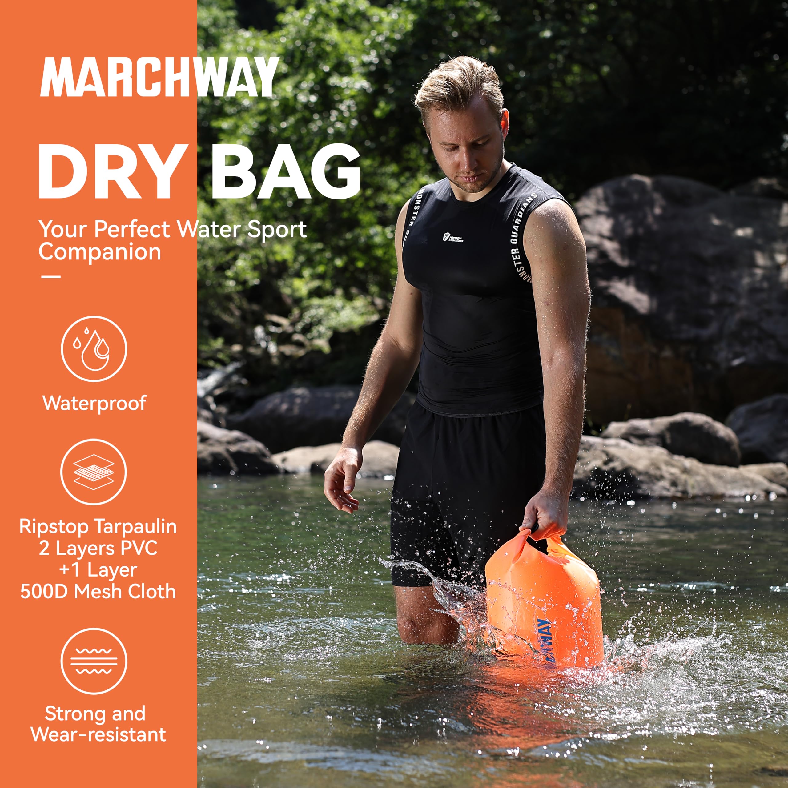 Waterproof Dry Bag Backpack 5L 10L 20L 30L 40L - Floating Roll Top Sack for Kayaking, Rafting, Boating, Swimming | Camping, Hiking, Beach & Fishing Gear Protection | Keep Essentials Dry for Outdoor Adventures