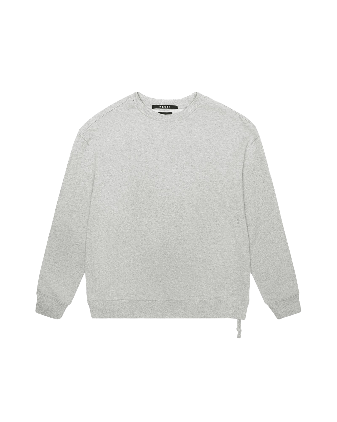 4 X 4 BIGGIE CREW GREY MARLE Sweatshirt - Men's Oversized Comfort Fit Pullover for Casual Wear & Street Style Fashion