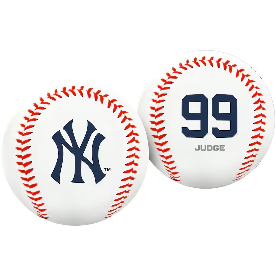 Aaron Judge New York Yankees Official Rawlings Logo Baseball - Perfect for MLB Games, Collectibles & Fan Gifts