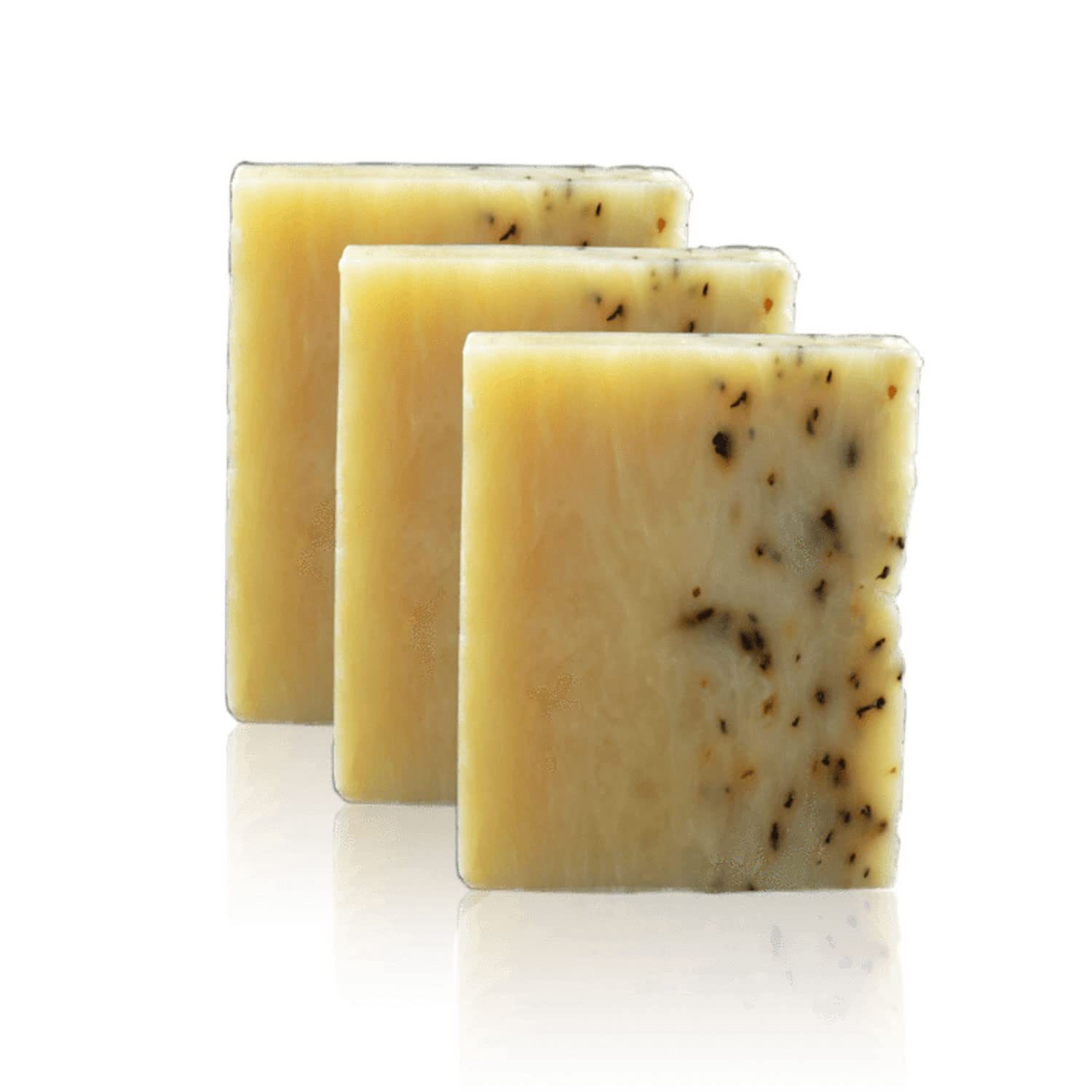 Brickell Men's Mint Soap Scrub Bar - 3 Pack Natural Organic Exfoliating Bar Soap with Tea Tree Oil, Coconut & Peppermint Leaf - 5oz Each - Perfect for Men's Skincare & Post-Workout Refreshment