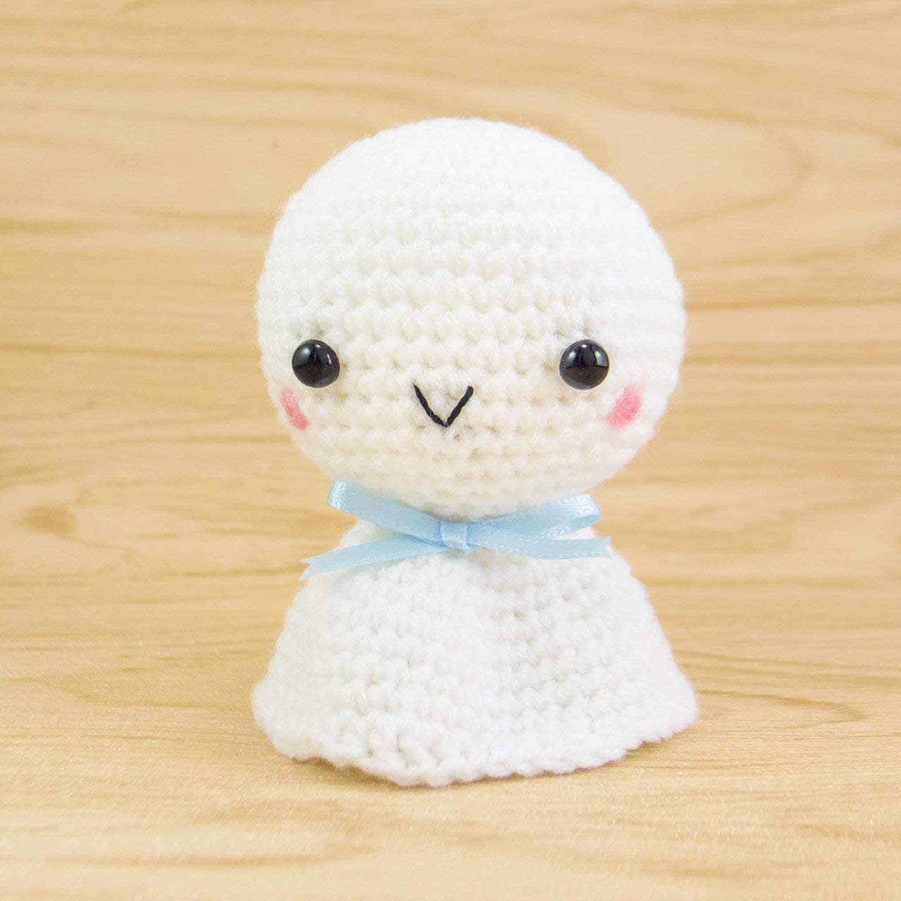 Handmade Crochet Amigurumi Doll - Japanese Teru Teru Bozu Sunshine Charm | Cute Home Decor, Nursery Gift & Lucky Charm for Good Weather
