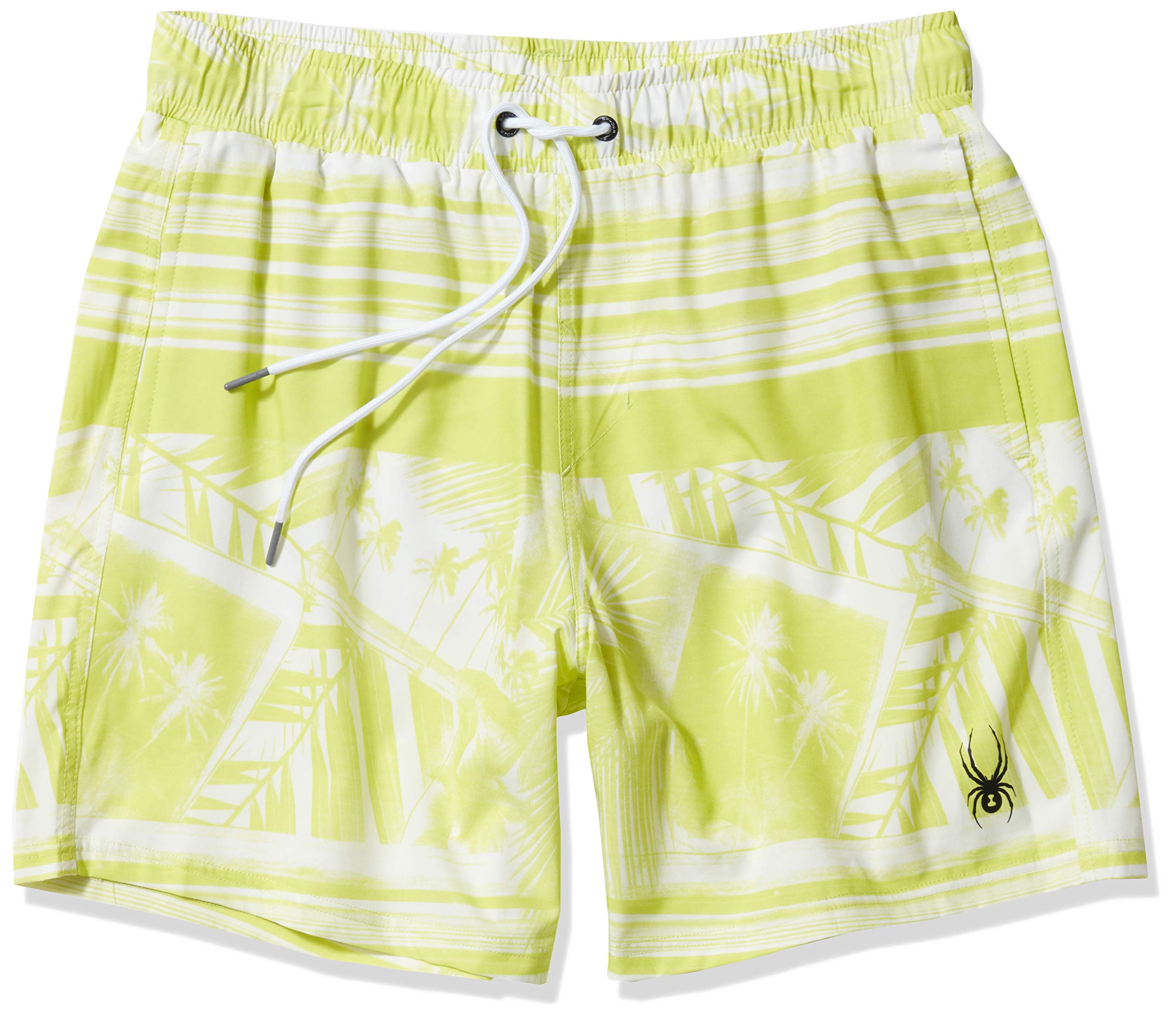 Spyder Men's Quick-Dry Stretch 7-Inch Swim Trunks with UPF 50+ Sun Protection, Gym Shorts with Pockets & Mesh Liner - Perfect for Swimming, Beach, Pool & Workout