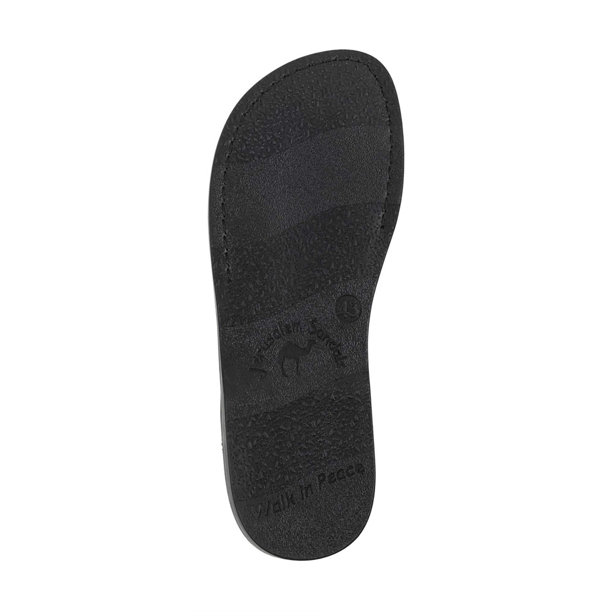 Peter Men's Leather Toe Strap Sandals - Comfortable Casual Summer Slide Sandals for Beach, Pool, and Outdoor Wear