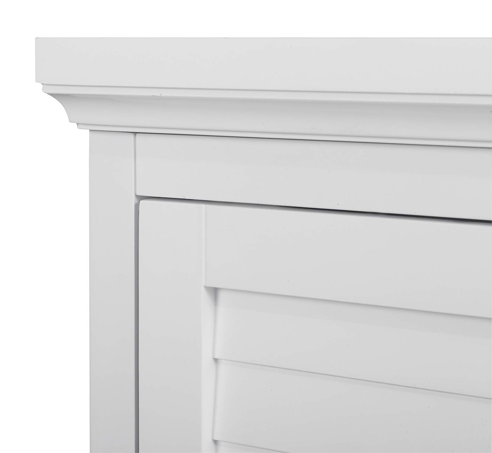 White Adjustable Corner Wall Cabinet for Kitchen & Bathroom Storage