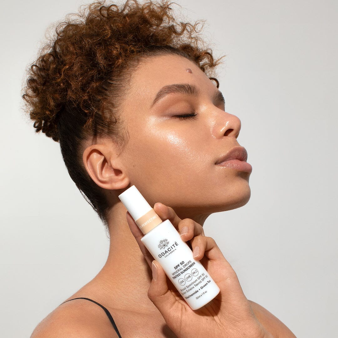 SPF 50 Flex Perfecting™ Mineral Drops Tinted Sunscreen - Oil-Free, Non-Greasy Face Sunscreen for Daily Protection | Perfect for Beach, Outdoor Activities & Sensitive Skin Care