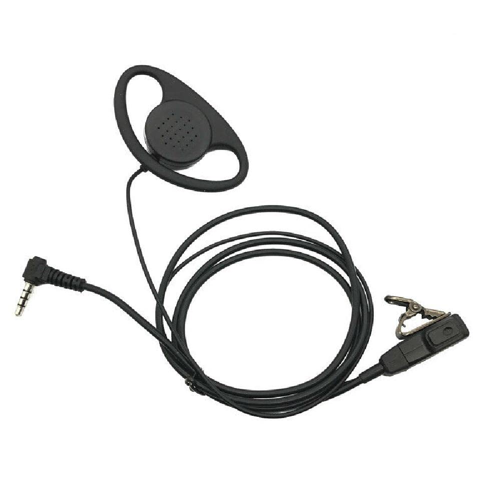 MOUDOAUER D-Shape Earpiece Headset with Hidden MIC for YAESU Vertex VX-1R 5R VX-110 VX-298 - Clear Communication for Security, Event Staff & Outdoor Adventures