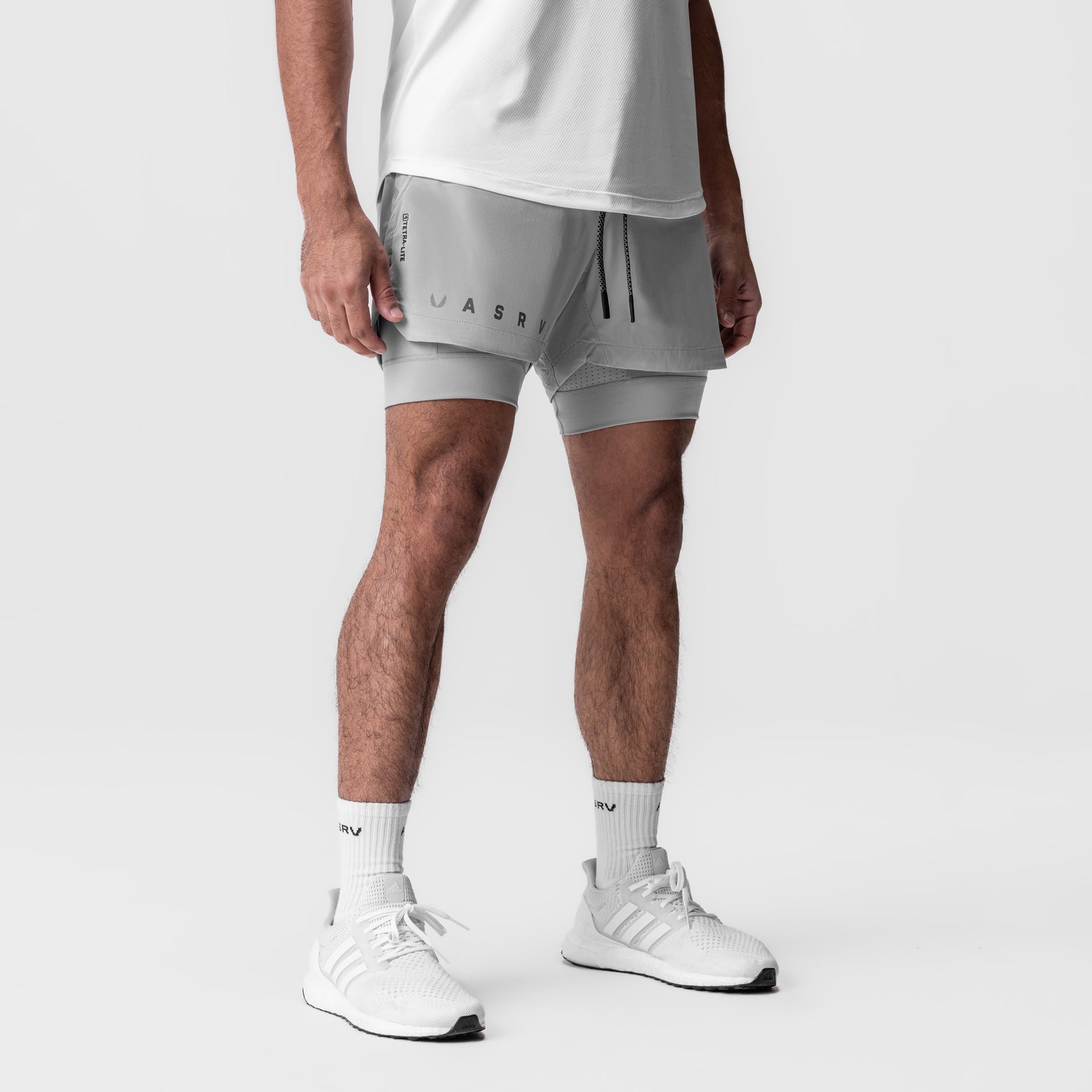 Tetra Lite® 5 Liner Short Slate Grey Reflective Classic - Men's Running Shorts with Reflective Details for Night Jogging & Gym Workouts