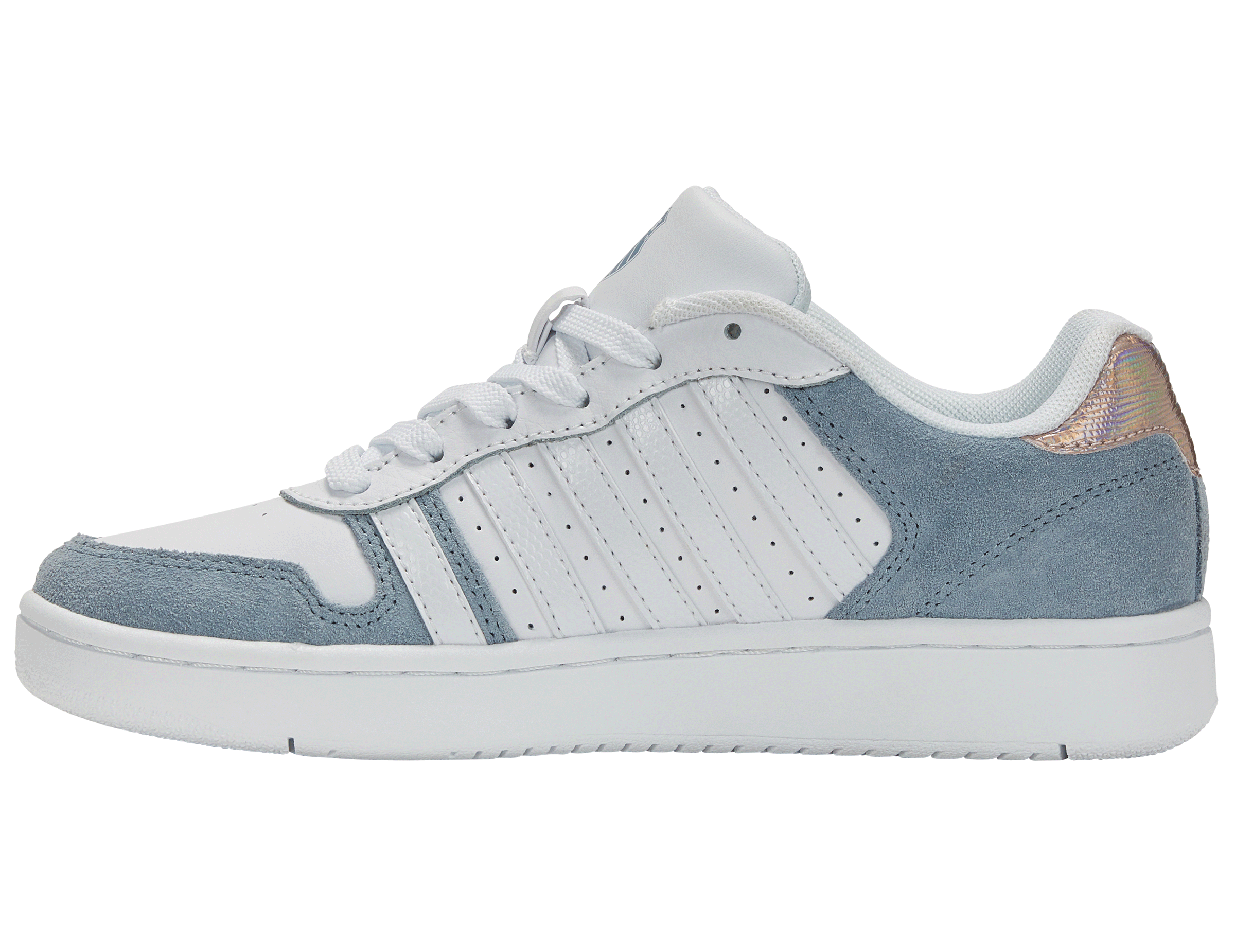 Nike Court Palisades Men's Tennis Shoes - White/Ashley Blue/Iridescent | Lightweight & Durable for Tennis, Casual Wear & Outdoor Activities