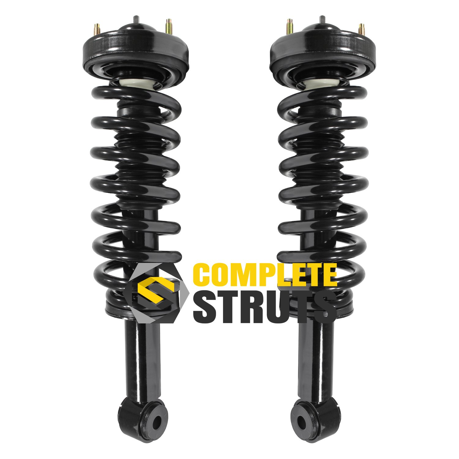 2007-2013 Lincoln Navigator Front Complete Strut Assemblies with Coil Springs - Replacement Set of 2 - Smooth Ride for Highway Commuting & Off-Road Adventures