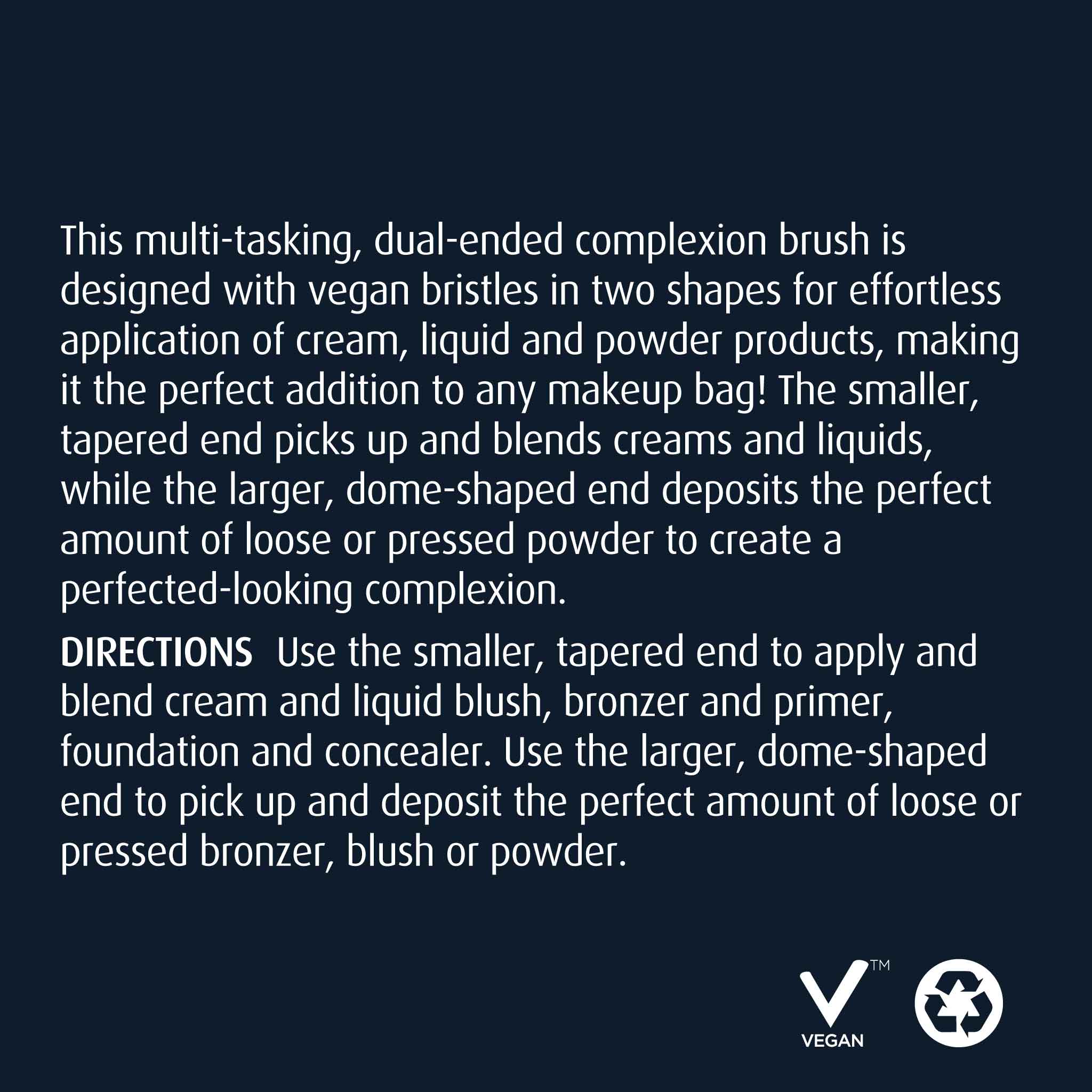 Premium Complexion Duo Brush Set - Foundation & Concealer Makeup Brush for Flawless Finish - Perfect for Daily Makeup & Professional Use