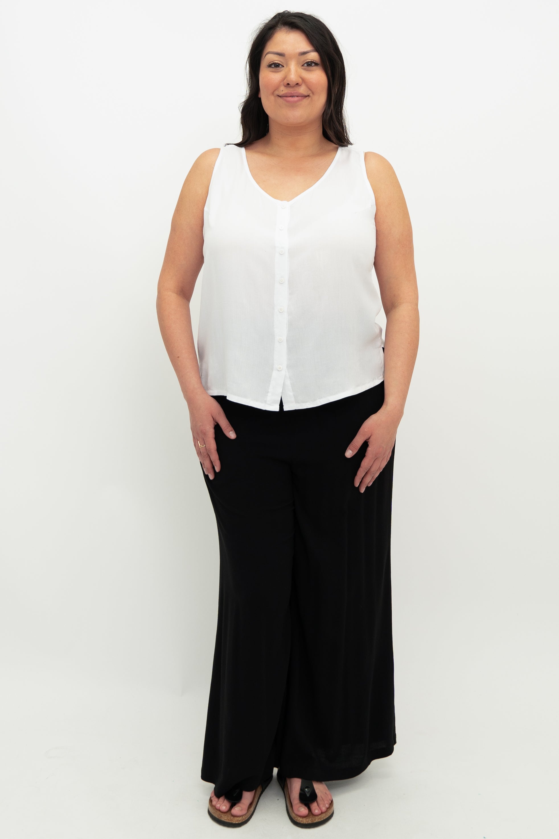 Darling Tank Top for Women - Soft & Comfortable White Cotton Camisole - Perfect for Summer, Layering & Casual Outfits