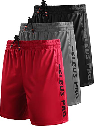 6056# Black/Grey/Red,3 Pack