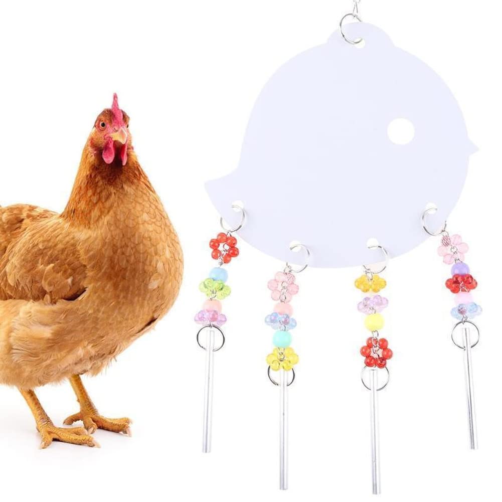 Ansu Bird Swing Toy with Mirror & Bells - Colorful Parrot Perch for Macaw, Cockatoo, Parakeet - Perfect for Cage Entertainment & Exercise