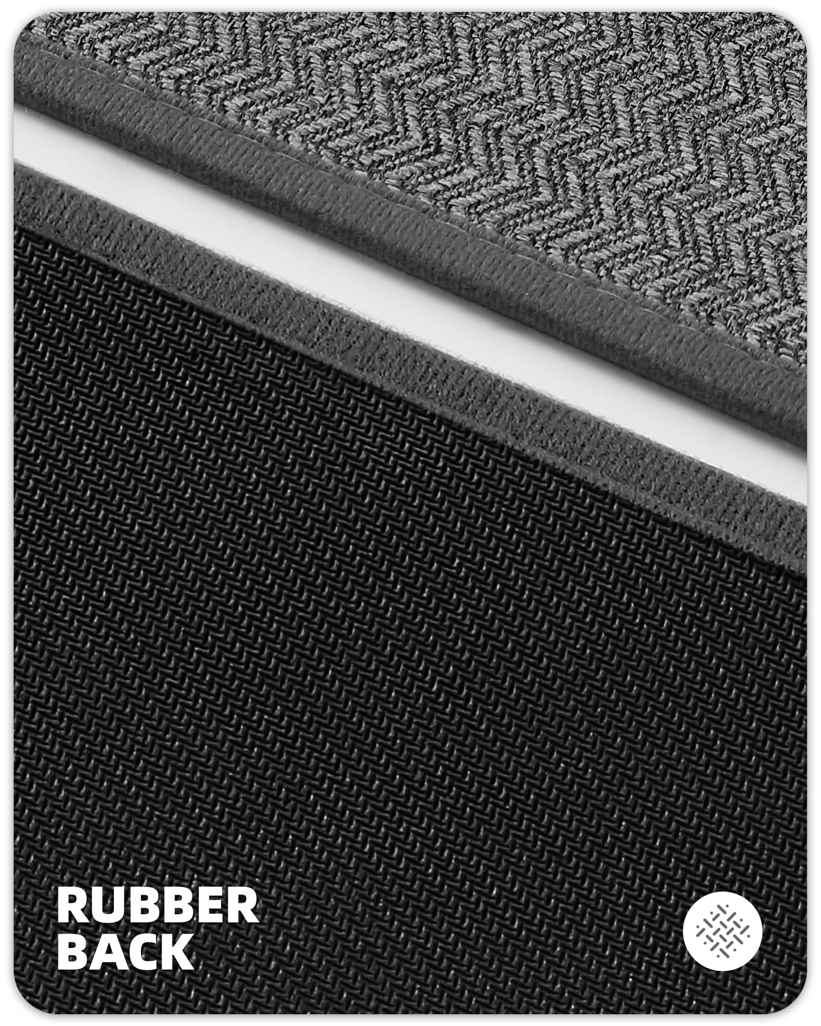 Non-Slip Dark Gray Kitchen Runner Rug 17