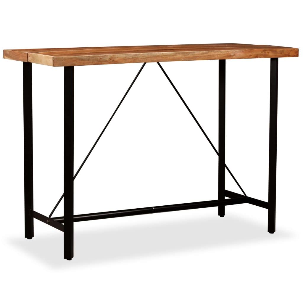 Solid Acacia Wood Bar Table - 59