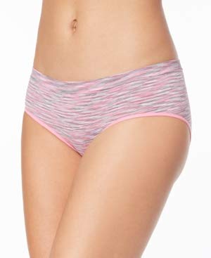 Seamless Hipster Pink Spacedye XXL - Women's Comfortable High-Waist Underwear for Everyday Wear, Yoga & Lounge