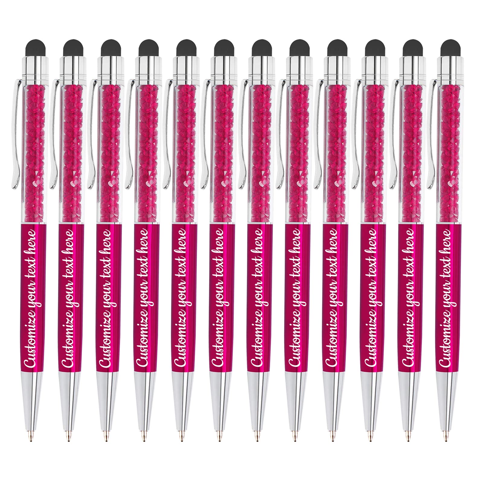 Custom Engraved Personalized Pen with Name - Free Engraving Ballpoint Stylus Pen for Business, Graduation, Anniversary Gifts - Black Ink Pen Set for Office, School & Special Occasions