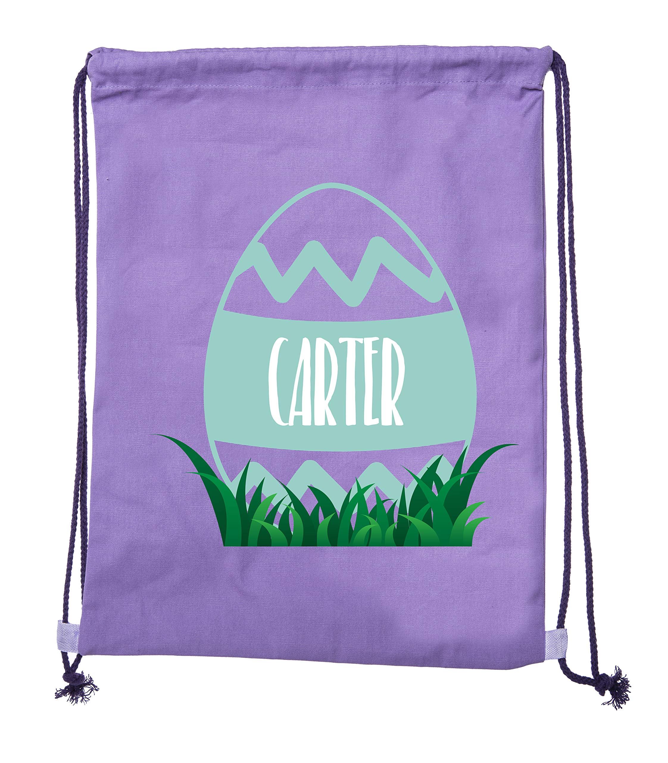Custom Easter Basket Bags - Personalized Cotton Drawstring Backpacks for Easter Egg Hunt, Gifts & Party Favors | Reusable & Washable Easter Party Supplies