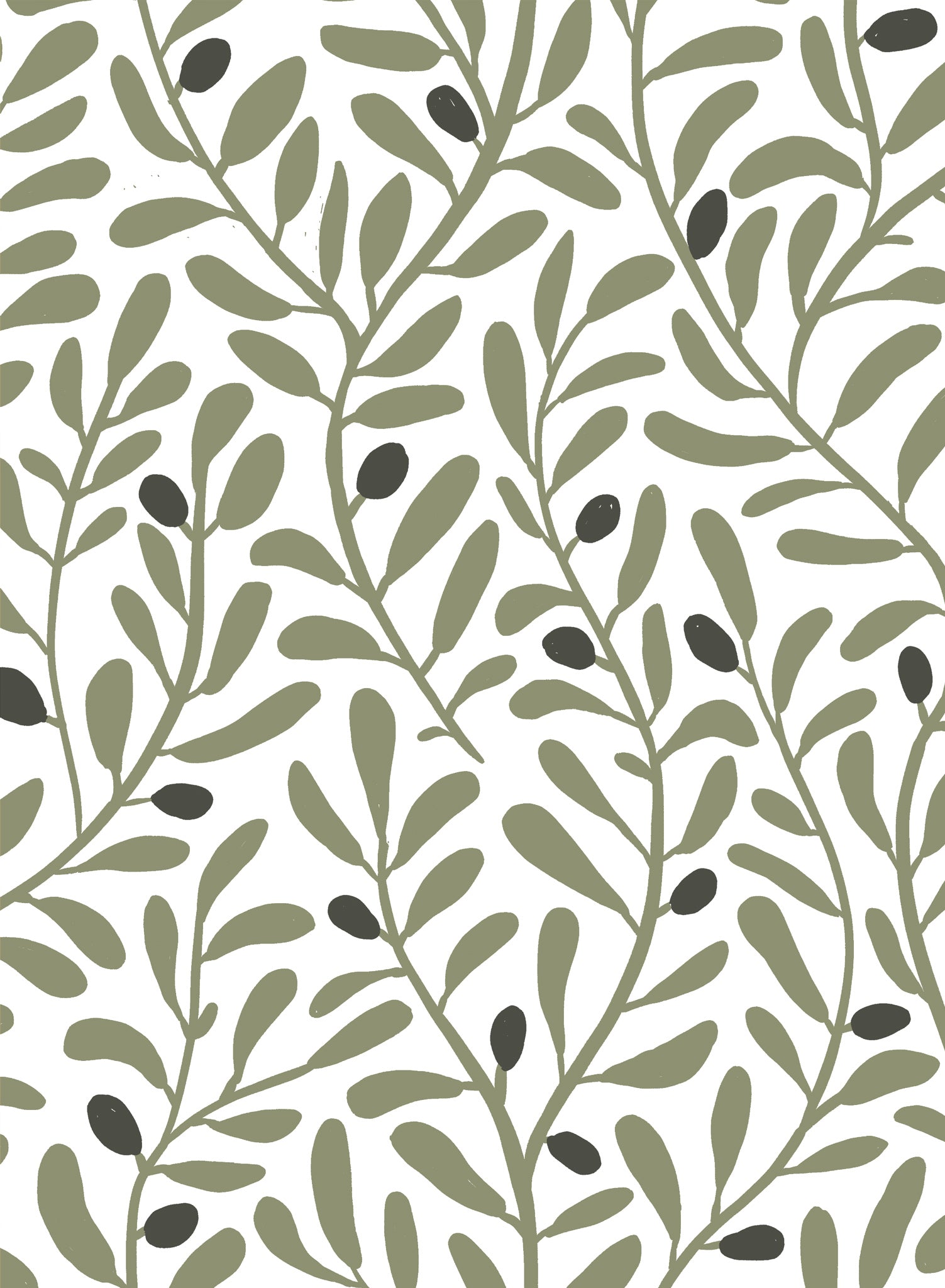 Olive Tree Wallpaper - High-Quality Peel and Stick Wallpaper for Home Decor, Living Room, Bedroom, or Office - Easy to Install & Removable