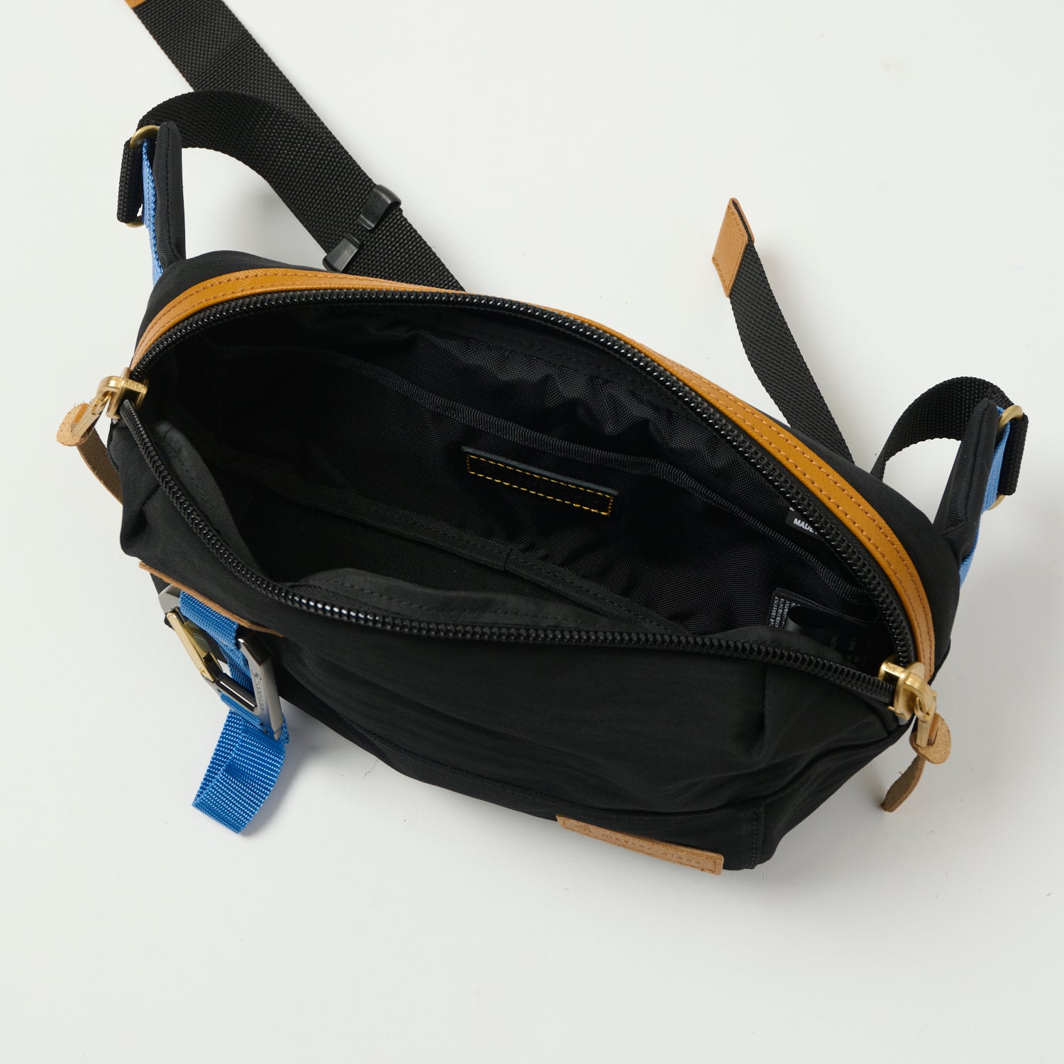 Master Piece 02346 V2 Link Waist Bag Black - Stylish & Secure Crossbody Fanny Pack for Travel, Hiking, Running & Everyday Use