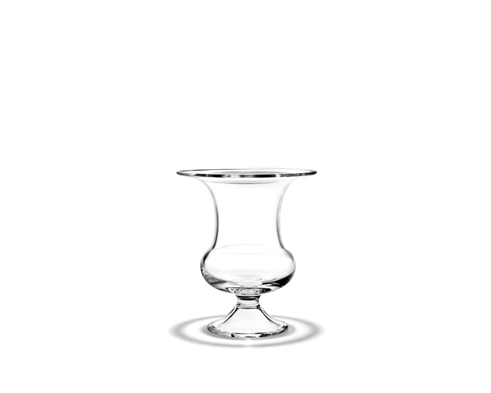 Elegant Transparent Glass Vase 17.4x17.8x20.3cm - Perfect for Home Decor, Wedding Centerpieces & Floral Arrangements