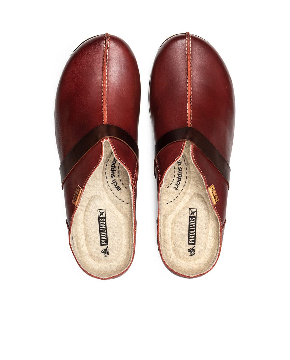 PIKOLINOS Women's Leather Granada Clogs - Comfortable Slip-On Shoes for Casual Wear, Walking & Errands
