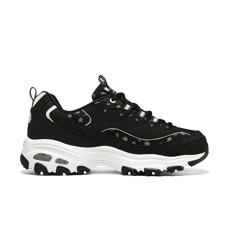 D'LITES 1.0 Women's Fashion Sneakers - Black & White Casual Comfort Shoes for Walking, Running & Everyday Wear | Trendy Athletic Footwear for Women