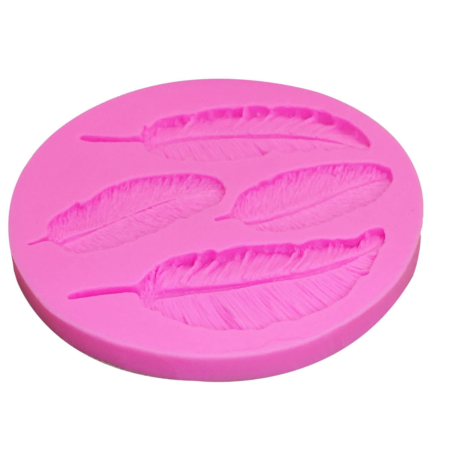 3D Birds Feather Silicone Mold - 100% Food-Grade, Non-Stick DIY Baking Mold for Cake, Chocolate, Candy, Fondant, Pudding & Cupcake Decoration | Perfect for Home Baking, Polymer Clay Crafts & Handmade Desserts