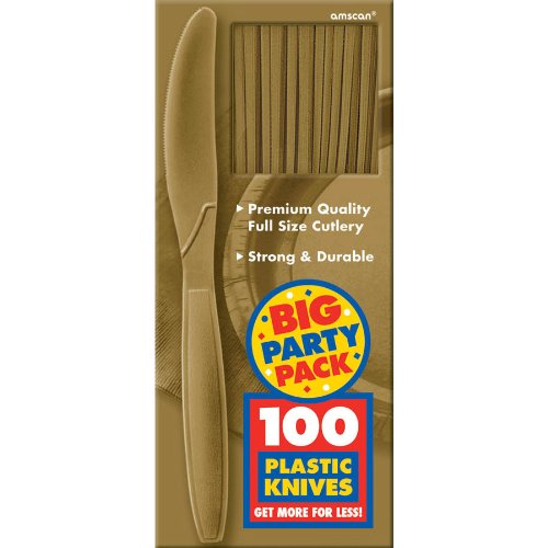 Premium Gold Mid-Weight Knives Set - High-Quality Stainless Steel Kitchen Knives for Professional Chefs & Home Cooking | Perfect for Slicing, Dicing & Food Prep