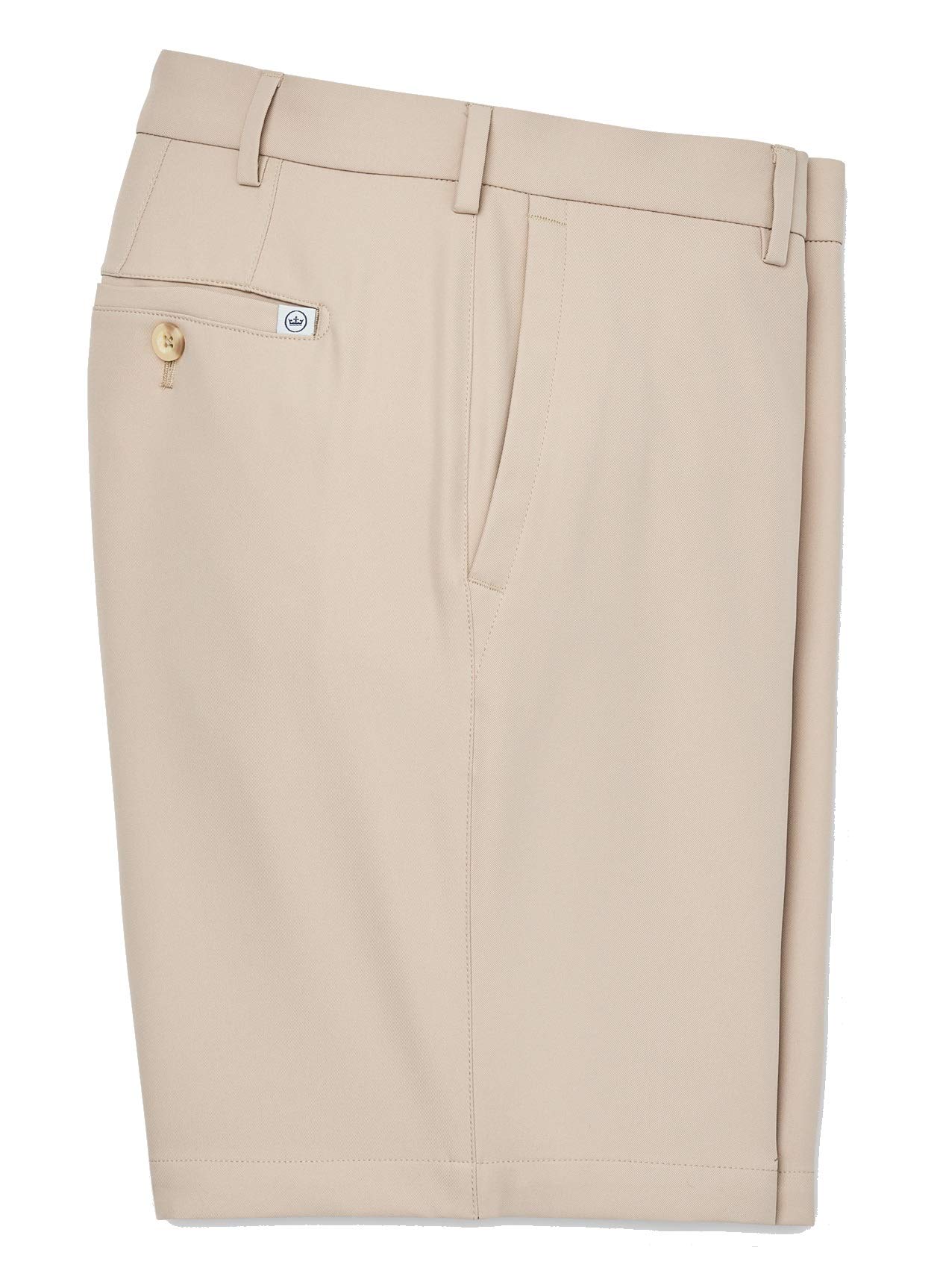 PETER MILLAR Salem High Drape Performance Shorts for Men - ME0EB82 Khaki Size 32 | Moisture-Wicking Golf & Casual Shorts for Outdoor Activities