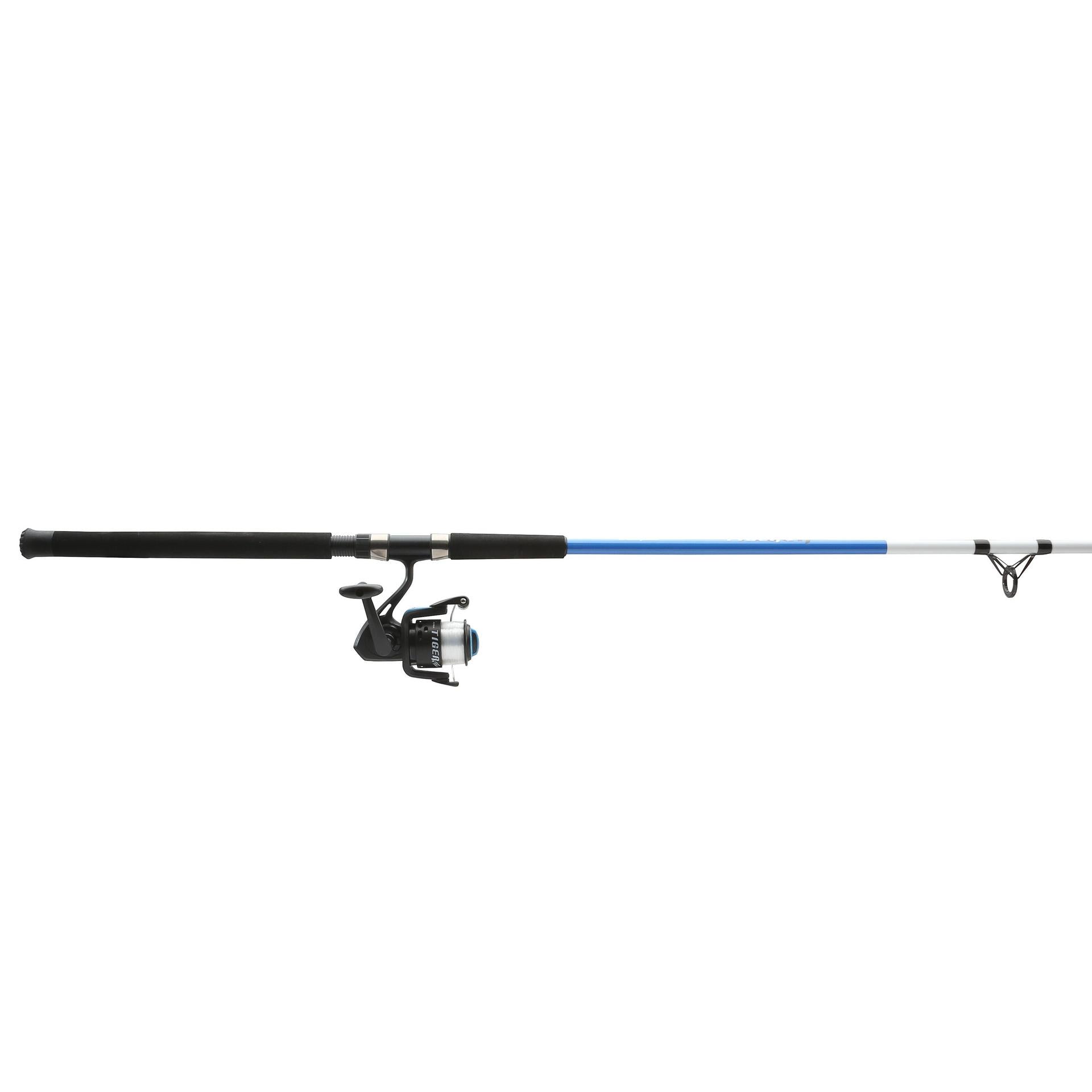 Tiger® Spinning Fishing Rod and Reel Combo - Lightweight Graphite Freshwater/Saltwater Fishing Gear for Bass, Trout, Salmon - Perfect for Shore Fishing, Boat Angling & Outdoor Adventures