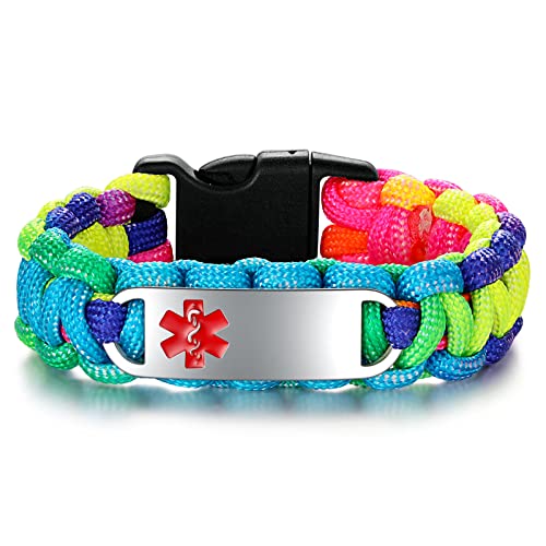 Rainbow Rope-Silver Tag-Red Symbol