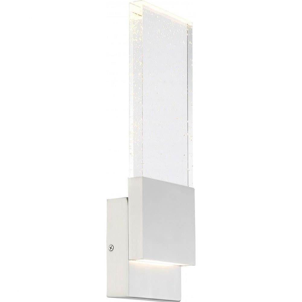 Polished Nickel Finish Seeded Glass Pendant Light - Perfect for Kitchen Island, Dining Room, and Entryway Lighting
