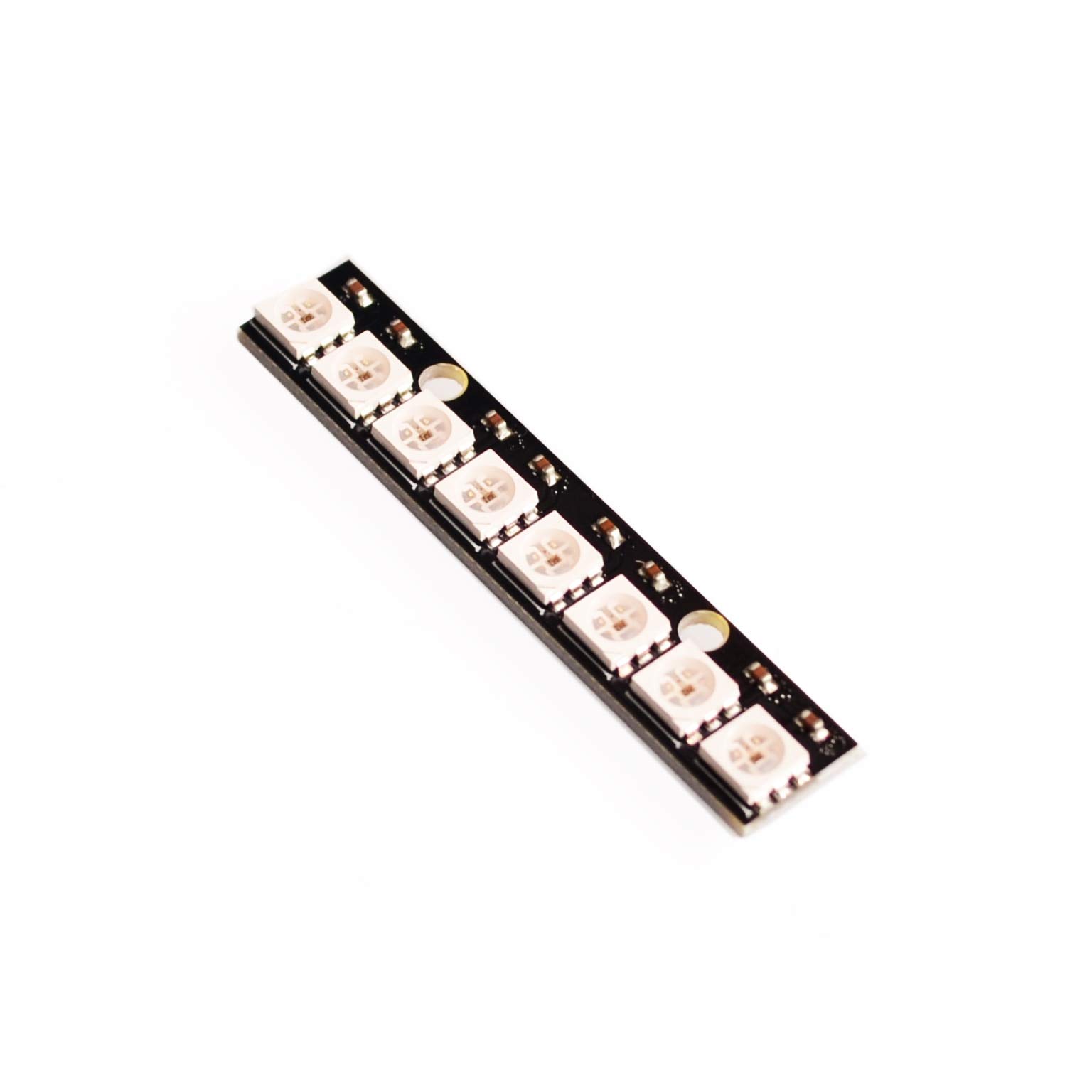 8 Channel WS2812 5050 RGB LED Strip Lights with Built-in Full Color Driver Board - Perfect for Home Decoration, DIY Projects, and Stage Lighting