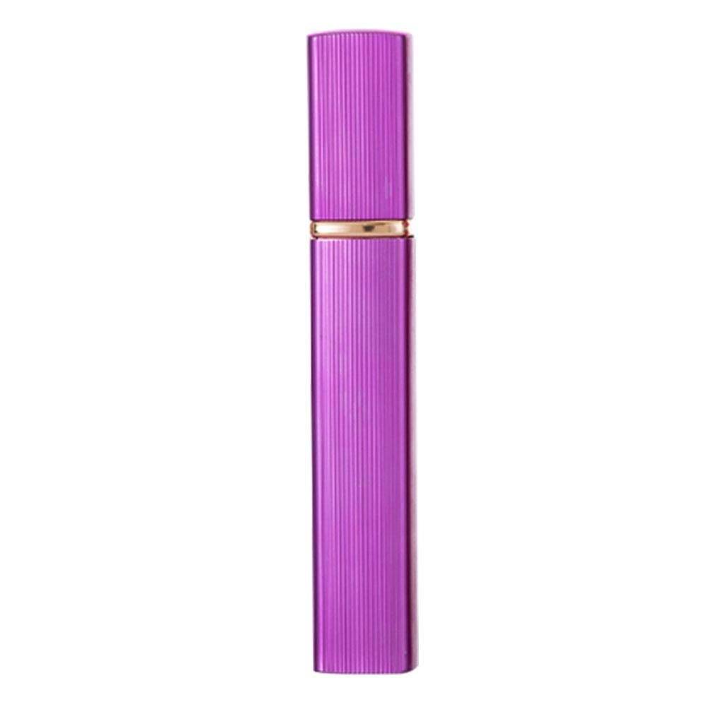 12ml Aluminum Purple Fine Mist Spray Bottle for Perfume, Essential Oil & Cleaning - Portable 11.5×2CM Travel Size - Perfect for DIY Beauty, Aromatherapy & Home Cleaning Solutions